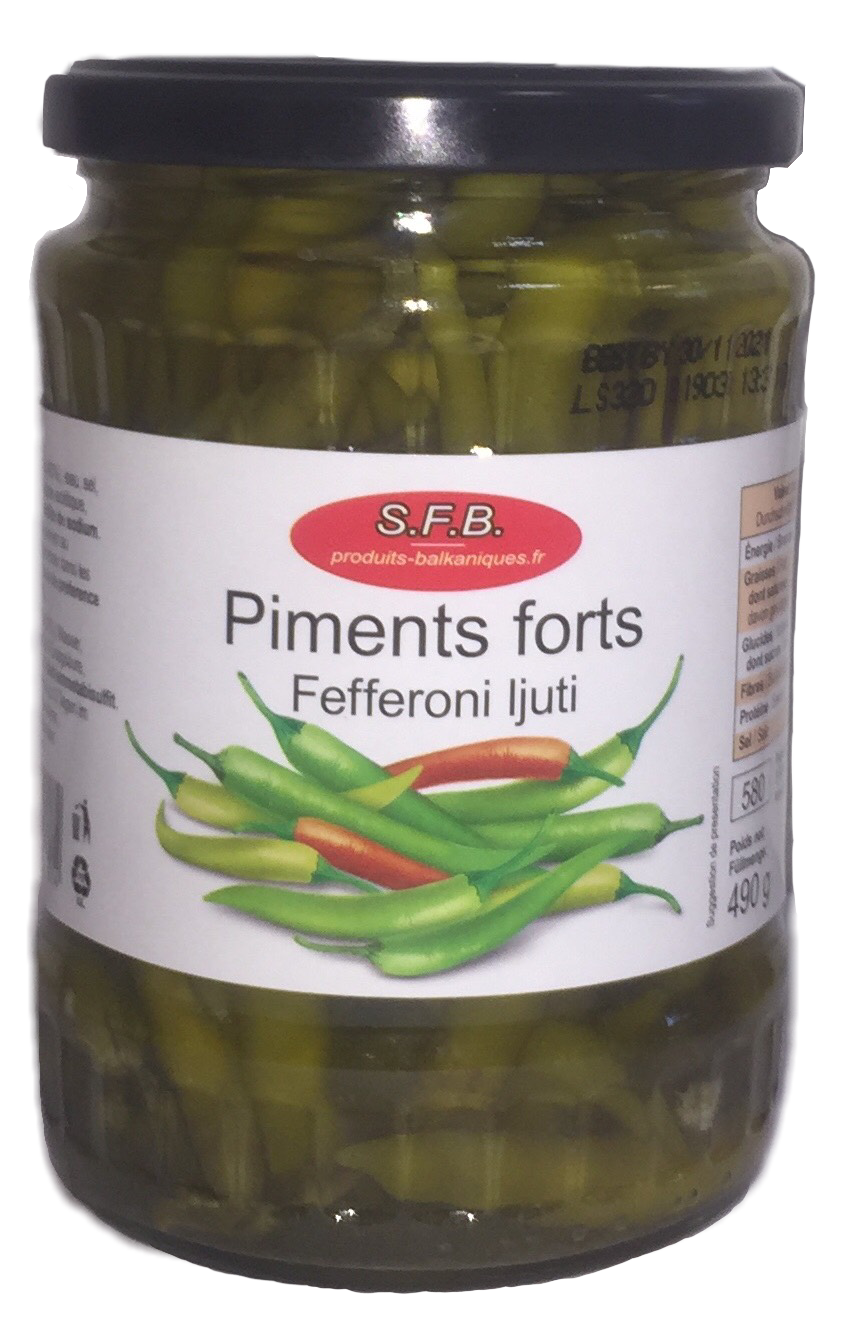 Piments Feferoni 580ml piquant SFB
